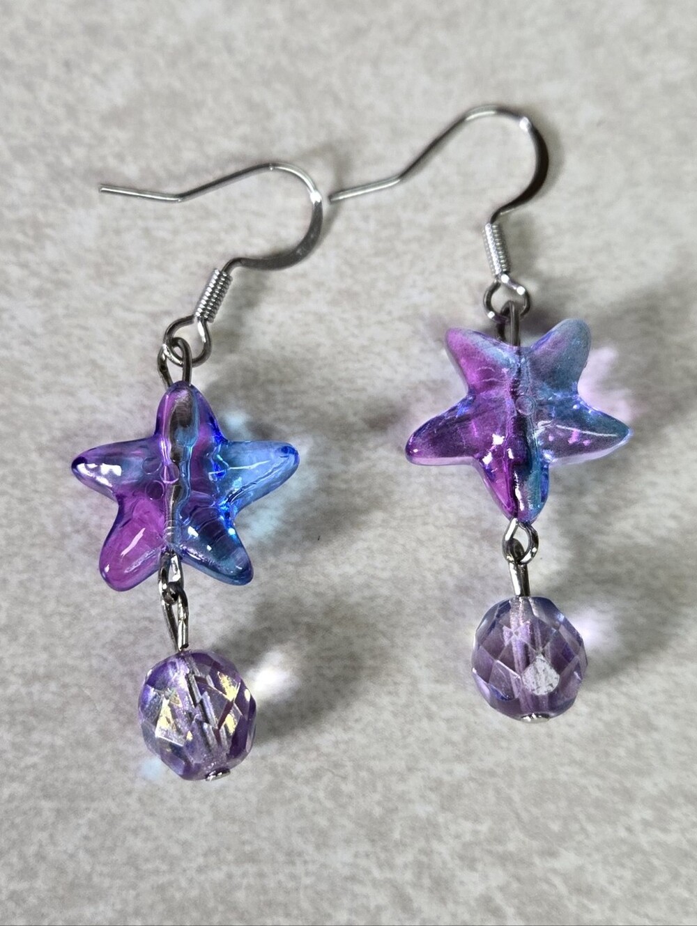 Handmade Mermaid Starfish Earrings